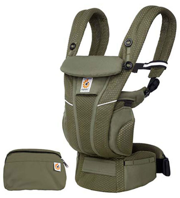 Ergobaby Bæresele - Omni Breeze - 1 in Airflow - Olive Green Ergobaby Bæresele - Omni Breeze - 1 in Airflow - Olive Green