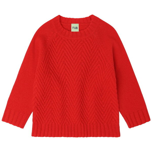 FUB Bluse - Strik - Uld - Signal Red
