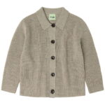 FUB Cardigan - Strik - Uld - Oat Melange