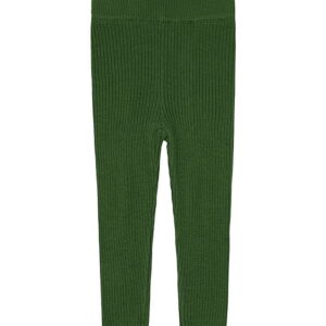 FUB Leggings - Rib - Strik - Uld - Forest