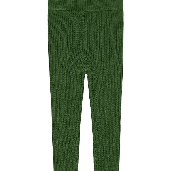 FUB Leggings - Rib - Strik - Uld - Forest