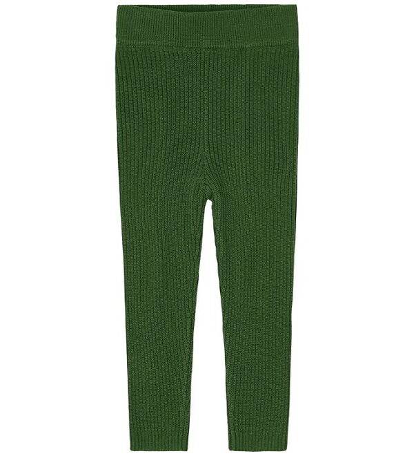 FUB Leggings - Rib - Strik - Uld - Forest