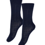 FUB Strømper - Uld - Rib - 2-pak - Dark Navy