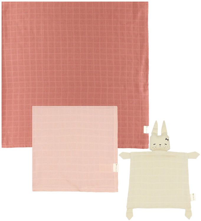 Fabelab Baby Gaveæske - Babysvøb/Stofble/Nusseklud - Dusty Rose