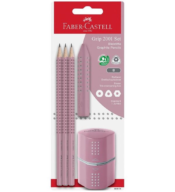 Faber-Castell Blyantsæt - 5 Dele - Rosa