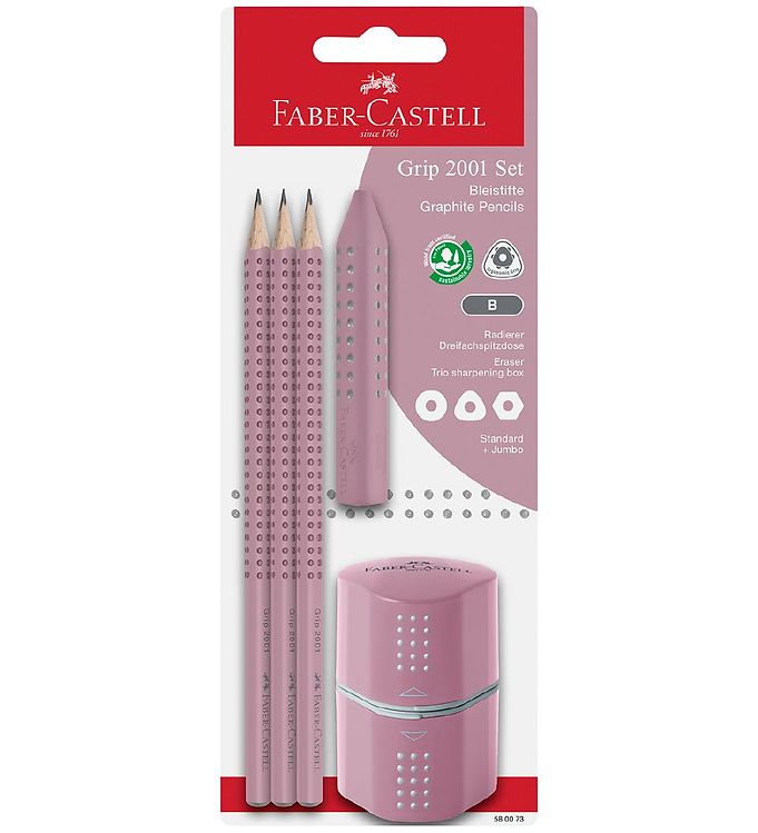 Faber-Castell Blyantsæt - 5 Dele - Rosa