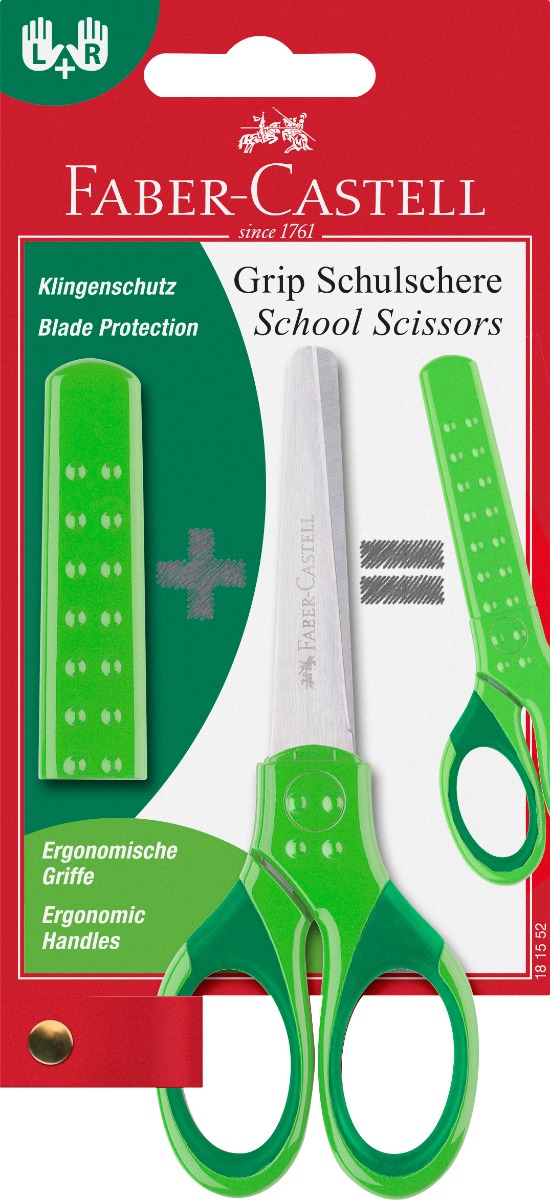 Faber Castell | Børnesaks, til højre og venstre hånd Grøn