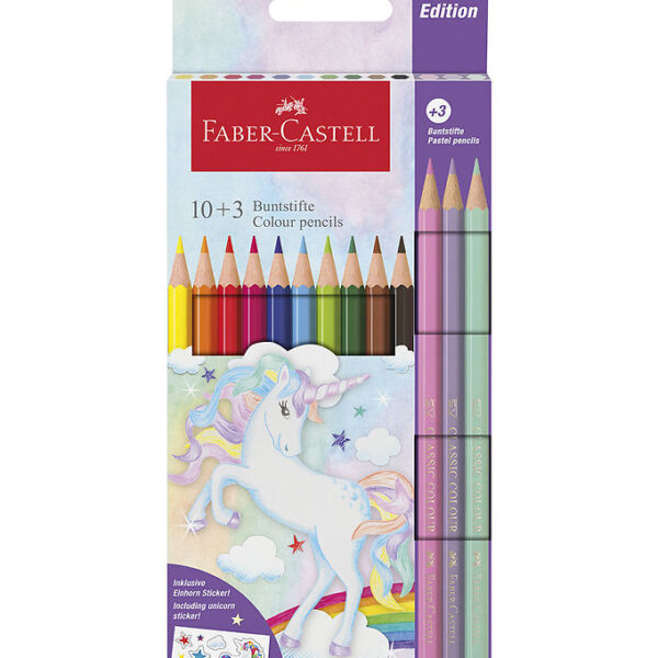 Faber-Castell Farveblyanter - 13 stk. - Unicorn Pastel