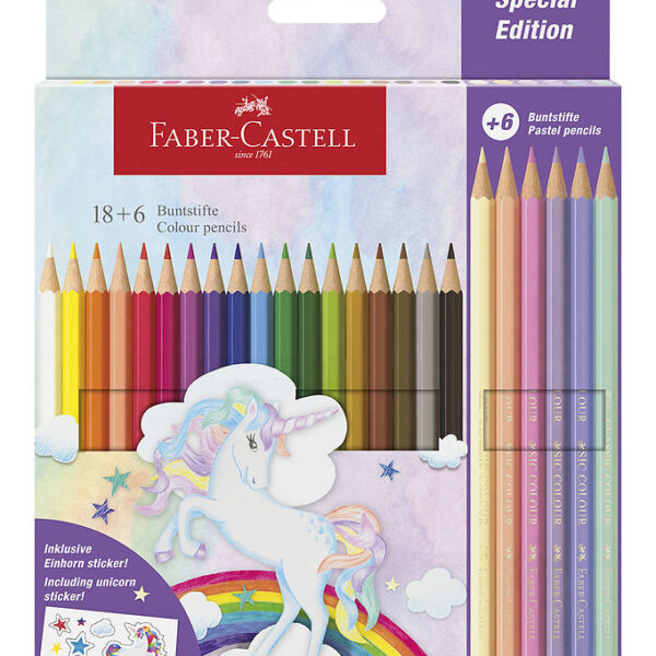 Faber-Castell Farveblyanter - 24 stk. Unicorn Pastel
