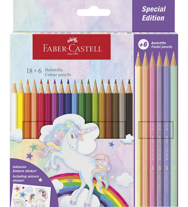 Faber-Castell Farveblyanter - 24 stk. Unicorn Pastel