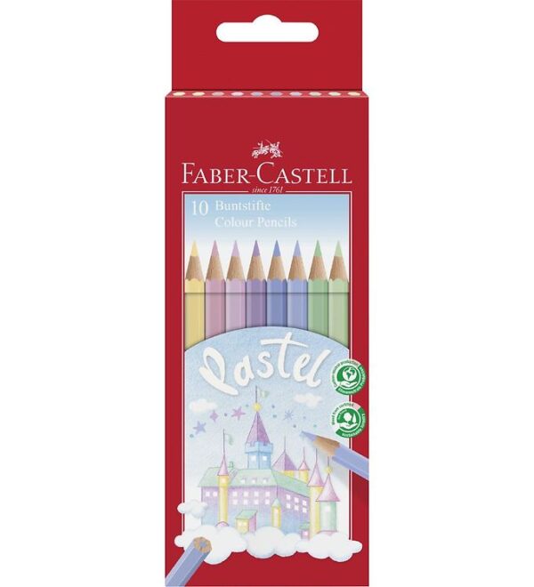 Faber-Castell Farveblyanter - Slot - 10 stk - Pastel