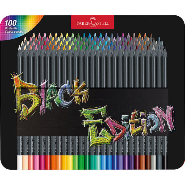 Faber-Castell Farveblyanter - Trekantet - Black Edition - 100 St