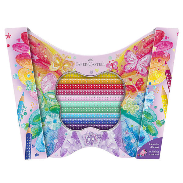 Faber-Castell Farveblyanter - Trekantet - Grip Sommerfugl - 20 s