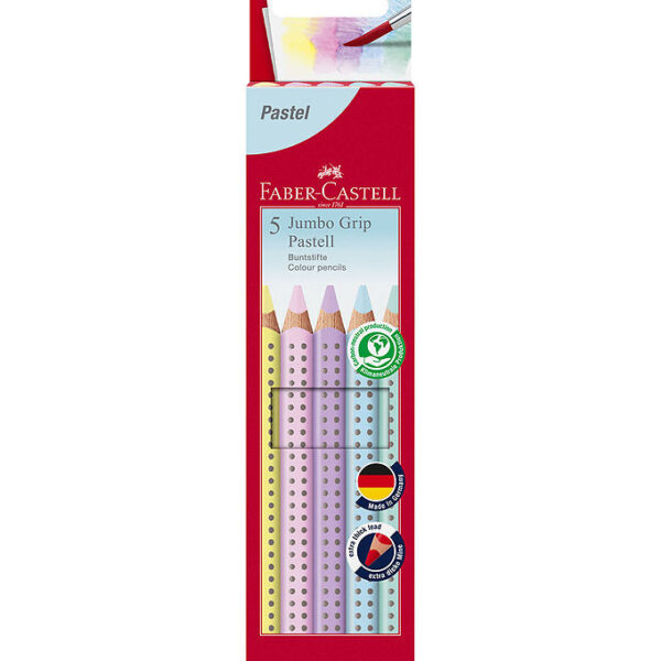 Faber-Castell Farveblyanter - Trekantet - Jumbo Grip - 5 stk. -