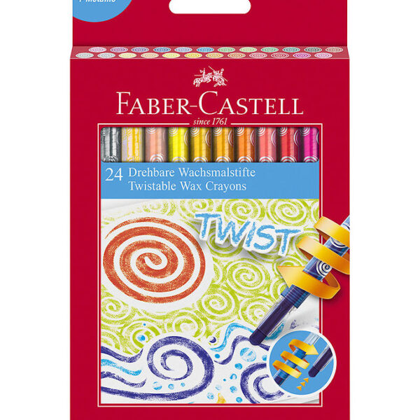 Faber-Castell Farvekridt - Twistable - 24 stk