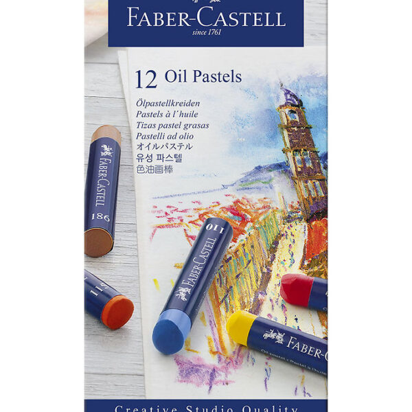 Faber-Castell Fedtfarver - 12 stk