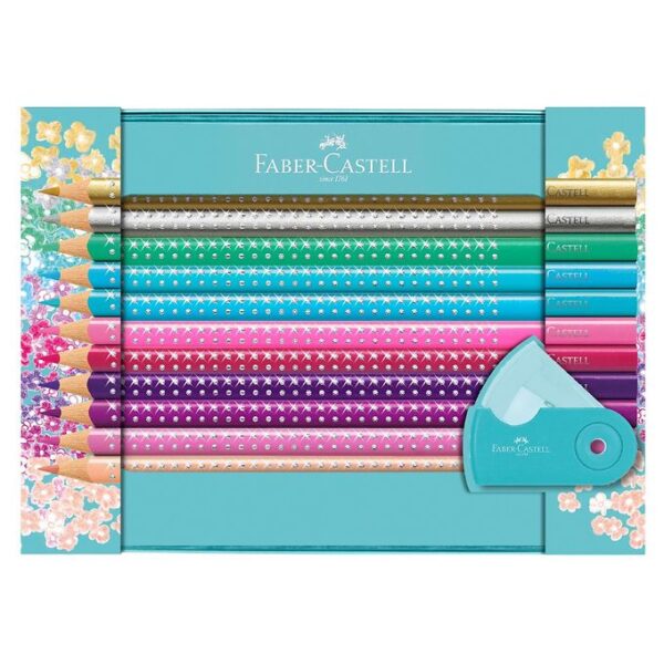 Faber-Castell Sparkle Tinæske - Farver/Spidser - 20 stk - Multi