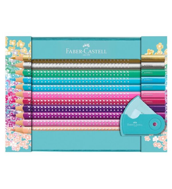 Faber-Castell Sparkle Tinæske - Farver/Spidser - 20 stk - Multi