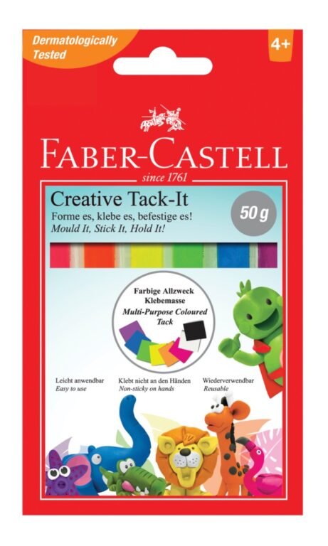 Faber-Castell | Tack-It "elefantsnot" i farver, 50 gr.