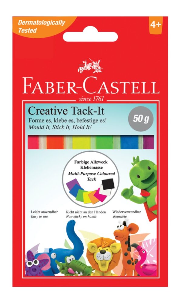 Faber-Castell | Tack-It "elefantsnot" i farver, 50 gr.