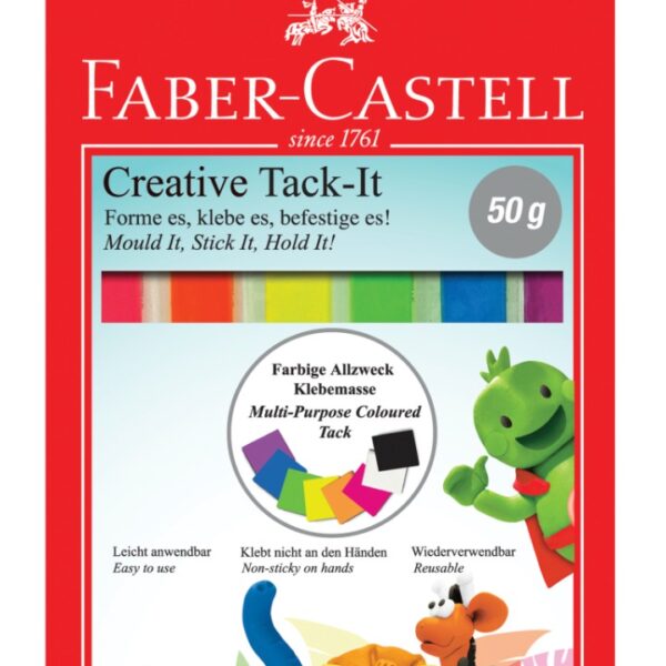 Faber-Castell | Tack-It "elefantsnot" i farver, 50 gr.