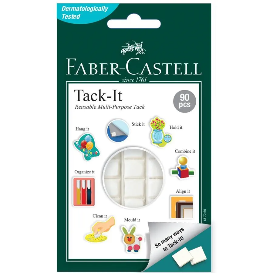 Faber-Castell | Tack-It "elefantsnot" i hvid, 50 gr.