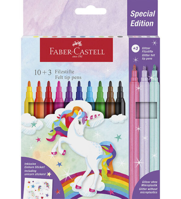 Faber-Castell Tuscher - 13 stk. - Unicorn Pastel