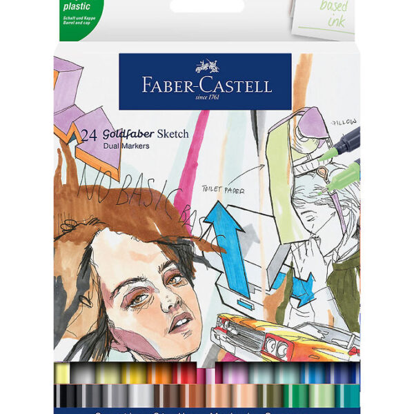Faber-Castell Tuscher - 24 Stk. - Goldfaber Sketch