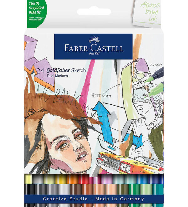 Faber-Castell Tuscher - 24 Stk. - Goldfaber Sketch