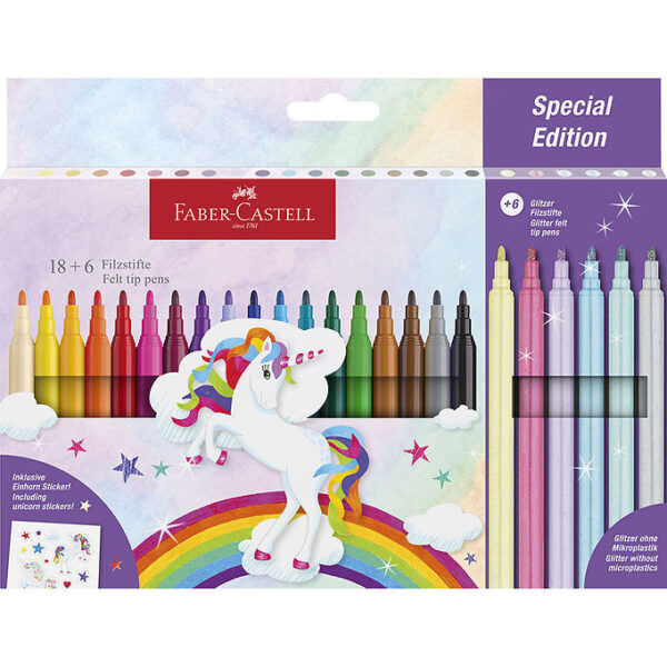 Faber-Castell Tuscher - 24 stk. - Unicorn Pastel