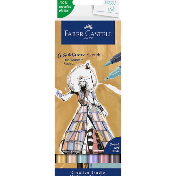Faber-Castell Tuscher - 6 Stk. - Goldfaber Sketch - Fashion