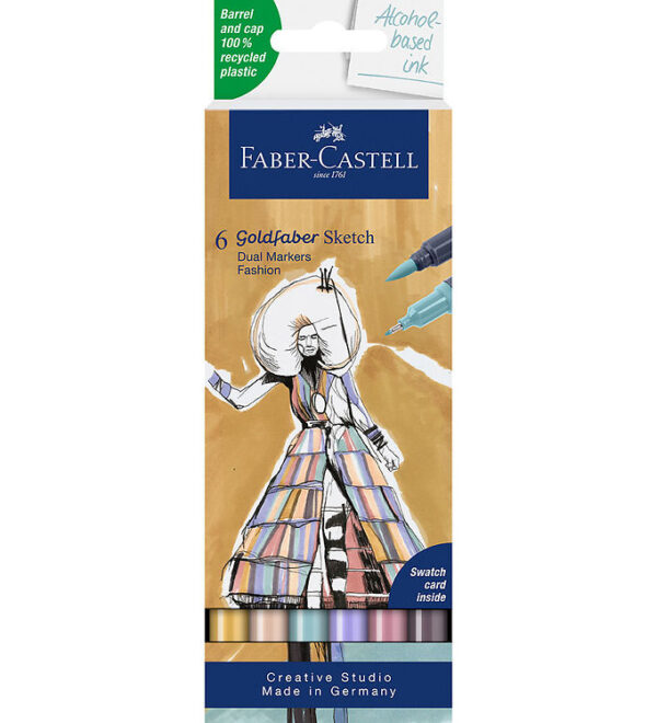 Faber-Castell Tuscher - 6 Stk. - Goldfaber Sketch - Fashion