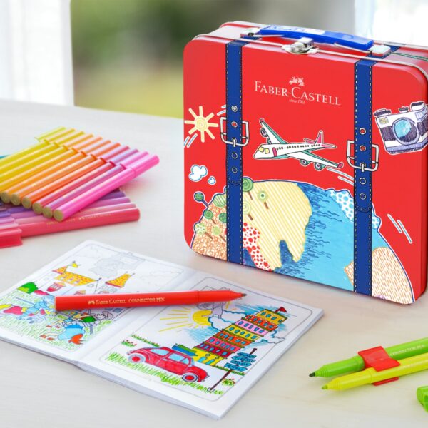 Faber-Castell | Tusser - Connector i rejsekuffert, 40 stk