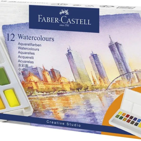 Faber-Castell Watercolour 12 ass i palette