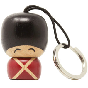 FableWood Garder-Nøglering - Vincent - 4 cm - Natur/Rød/Sort