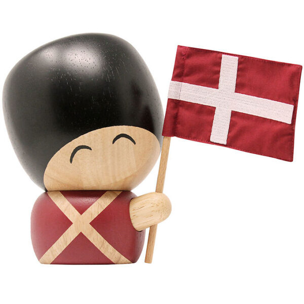 FableWood Garder - Valdemar - 17 cm - Natur/Rød/Sort