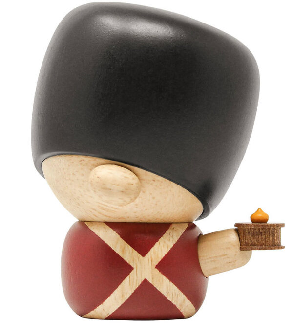 FableWood H.C. Andersen - Fyrtøjet - 8 cm - Natur/Rød/Sort