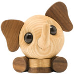 FableWood Pick-Me-Up Elefant - Flora - 9 cm - Natur