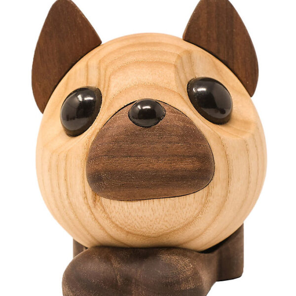 FableWood Pick-Me-Up Fransk Bulldog - Benny - 10 cm - Natur