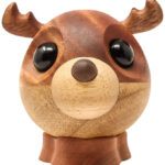 FableWood Pick-Me-Up Rensdyr - Rolf - 9 cm - Natur