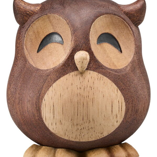 FableWood Stor Ugle - Villum - 8 cm - Natur