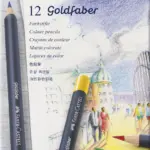 Farveblyant goldFaber tin 12 ass