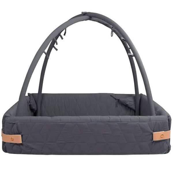 Filibabba Aktivitetstæppe - 80/120 cm - Soft Quilt - Stone Grey