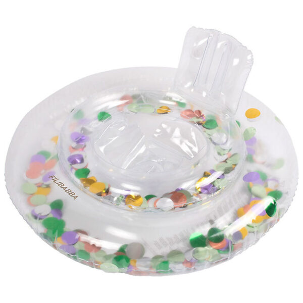 Filibabba Babybadering - Alfie - 60 cm - Regnbuefarvet Konfetti Filibabba Babybadering - Alfie - 60 cm - Regnbuefarvet Konfetti