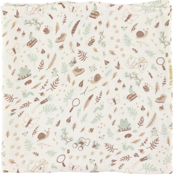 Filibabba Babysvøb - Musselin - 120x120 cm - Little Wonders
