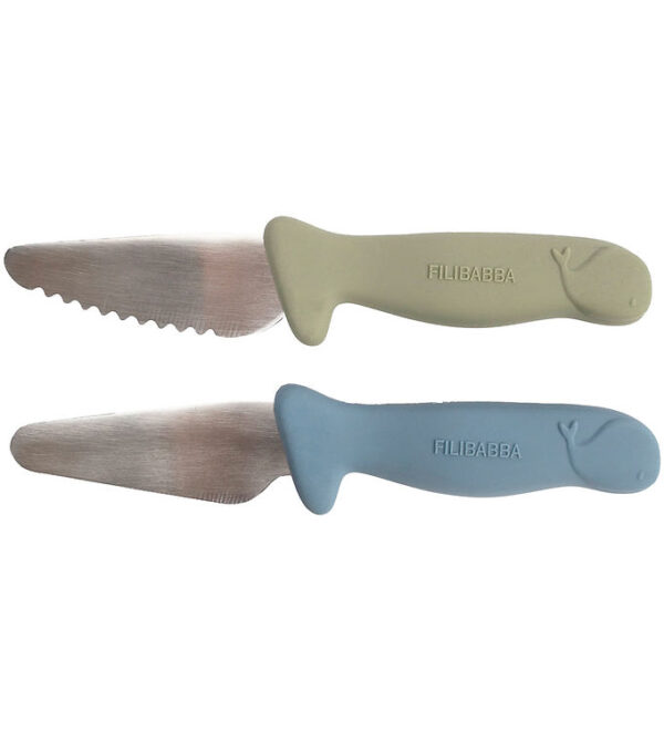 Filibabba Knivsæt Til Børn - 2-pak - Blå/Grøn Filibabba Knivsæt Til Børn - 2-pak - Blå/Grøn