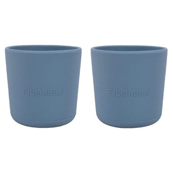 Filibabba Kopper - 2-pak - Silikone - Powder Blue