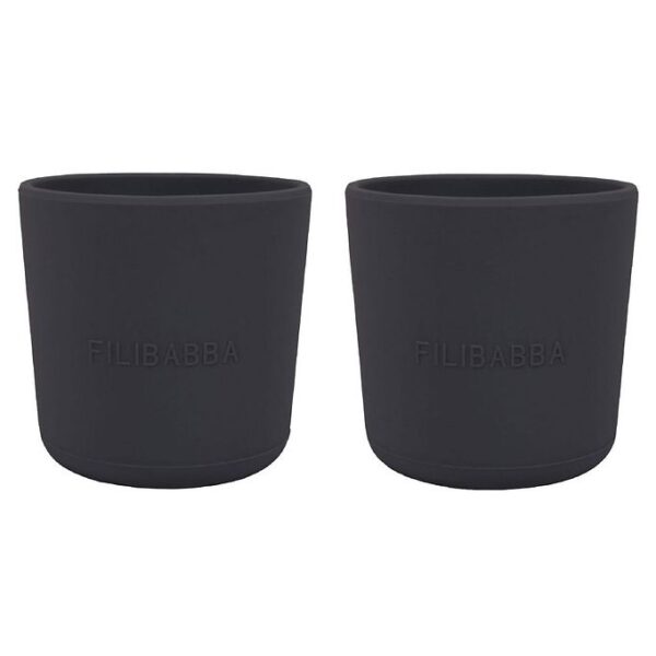 Filibabba Kopper - 2-pak - Silikone - Stone Grey