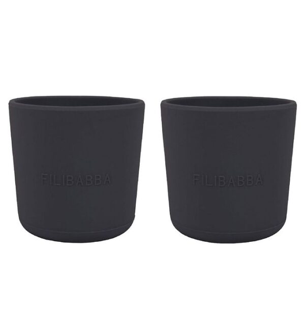 Filibabba Kopper - 2-pak - Silikone - Stone Grey