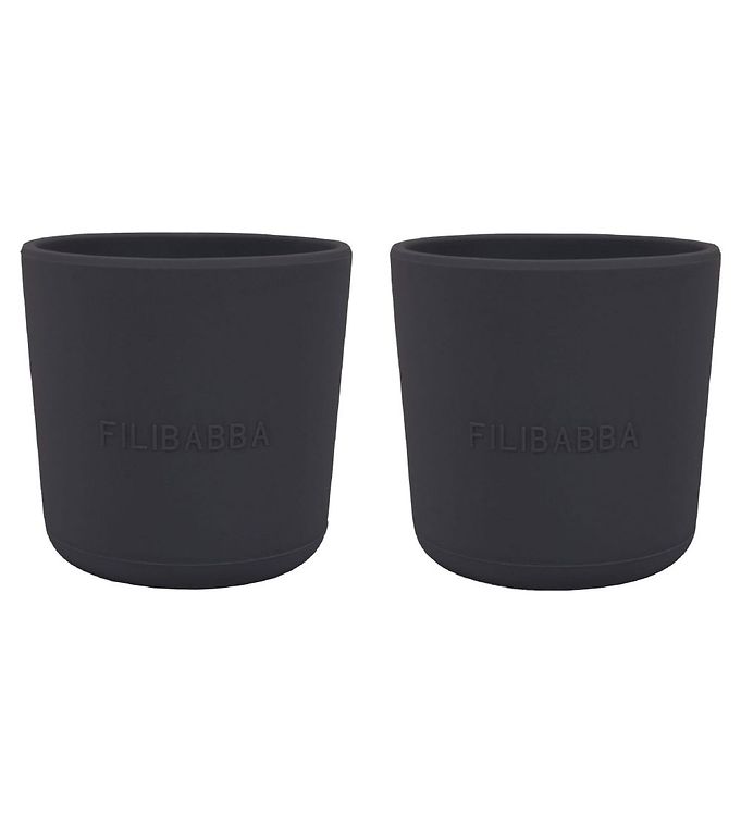 Filibabba Kopper - 2-pak - Silikone - Stone Grey